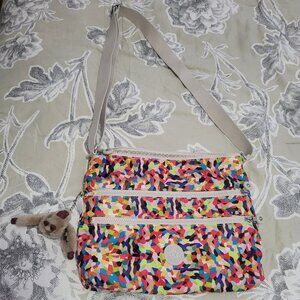 Kipling Multicolor Keiko Print Crossbody Alvar Style NWOT